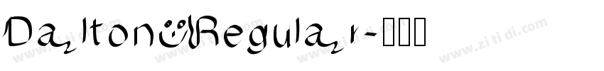 Dalton Regular字体转换